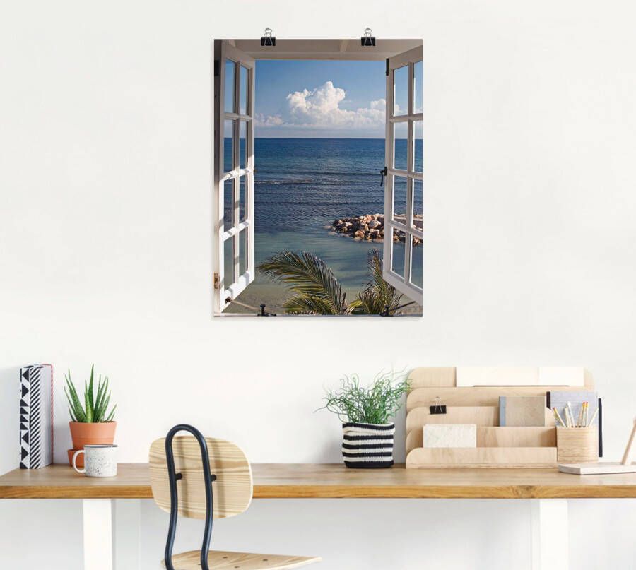 Artland Artprint Uitzicht op het paradijs als artprint van aluminium artprint voor buiten artprint op linnen poster muursticker