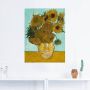 Artland Artprint Vaas met zonnebloemen. 1888 als artprint op linnen poster muursticker in verschillende maten - Thumbnail 2