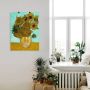 Artland Artprint Vaas met zonnebloemen. 1888 als artprint op linnen poster muursticker in verschillende maten - Thumbnail 4