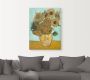 Artland Artprint Vaas met zonnebloemen. 1888 als artprint op linnen poster muursticker in verschillende maten - Thumbnail 2