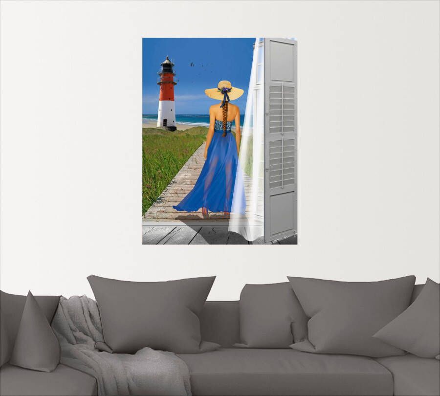 Artland Artprint Vakantie aan de zee als poster muursticker in verschillende maten