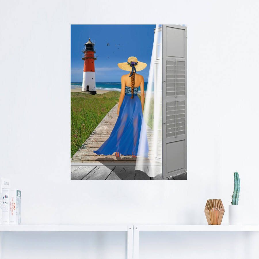 Artland Artprint Vakantie aan de zee als poster muursticker in verschillende maten