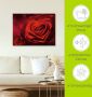 Artland Artprint Valentijnsuitnodiging met harten en rozen als artprint op linnen poster muursticker in verschillende maten - Thumbnail 5