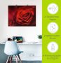 Artland Artprint Valentijnsuitnodiging met harten en rozen als artprint op linnen poster muursticker in verschillende maten - Thumbnail 4