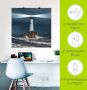 Artland Artprint van vuurtoren met lichtbundel als artprint van aluminium artprint voor buiten artprint op linnen poster muursticker - Thumbnail 5