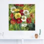 Artland Artprint op linnen Veelkleurig bos bloemen gespannen op een spieraam - Thumbnail 2