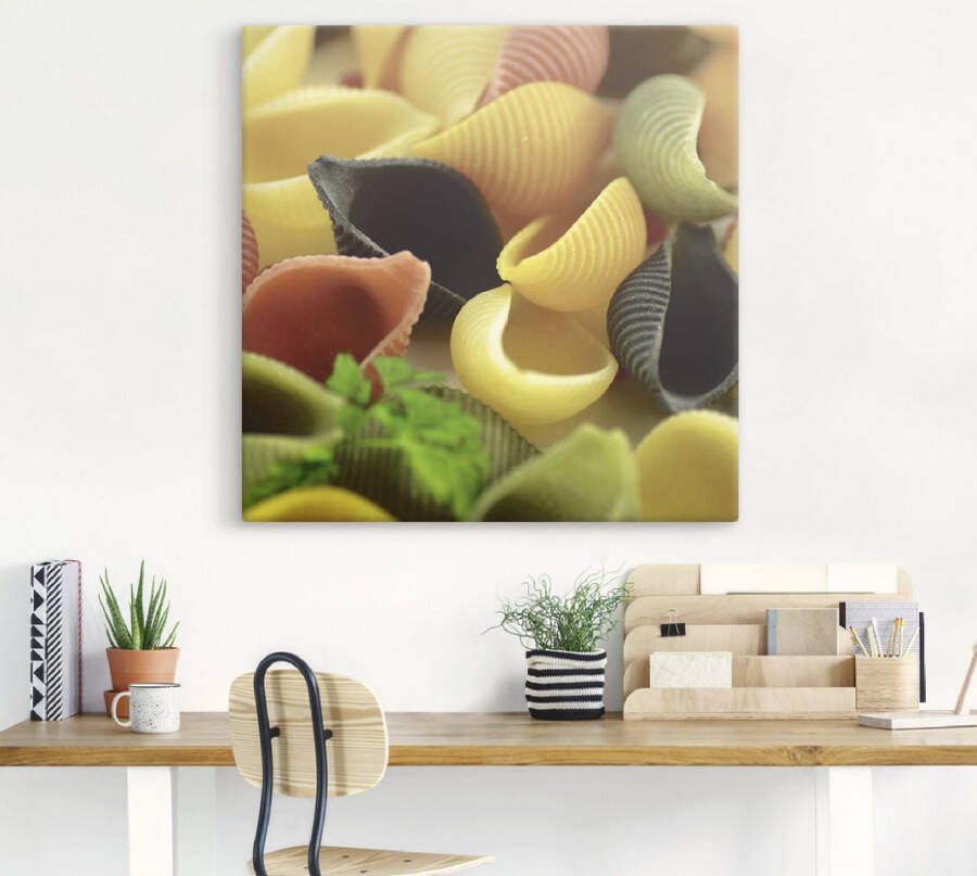 Artland Artprint Veelkleurige pasta als artprint op linnen poster in verschillende formaten maten