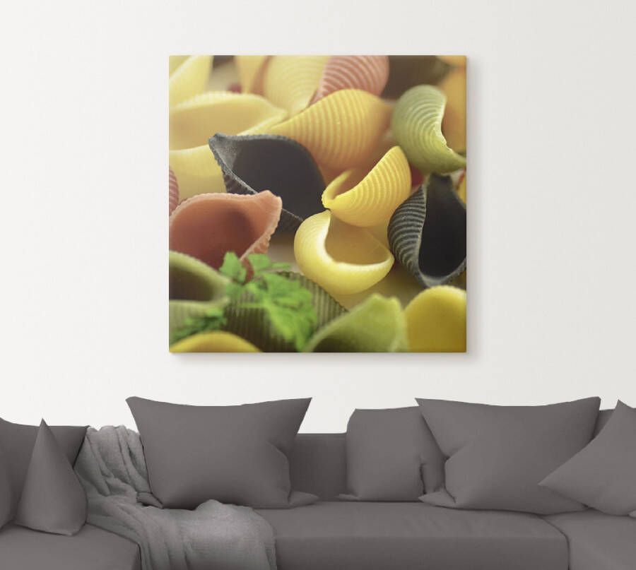 Artland Artprint Veelkleurige pasta als artprint op linnen poster in verschillende formaten maten