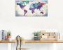 Artland Artprint Veelkleurige wereldkaart als artprint van aluminium artprint voor buiten artprint op linnen poster muursticker - Thumbnail 5