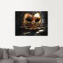 Artland Artprint Venetiaans masker met bladgoud als artprint van aluminium artprint voor buiten artprint op linnen poster muursticker - Thumbnail 2