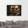 Artland Artprint Venetiaans masker met bladgoud als artprint van aluminium artprint voor buiten artprint op linnen poster muursticker - Thumbnail 2