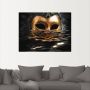 Artland Artprint Venetiaans masker met bladgoud als artprint van aluminium artprint voor buiten artprint op linnen poster muursticker - Thumbnail 4