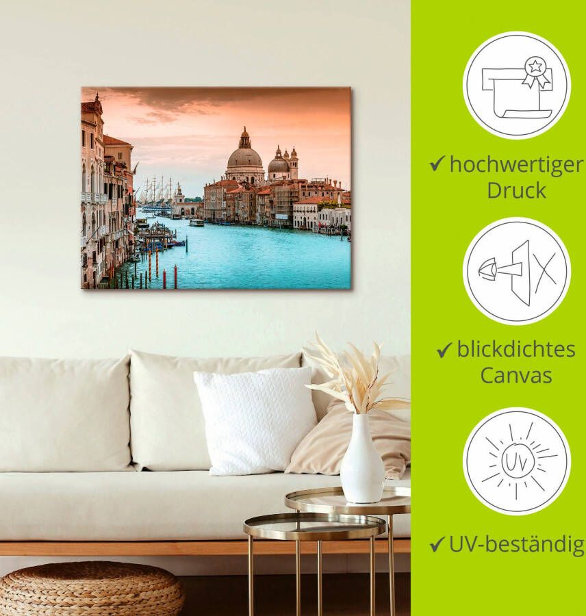 Artland Artprint Venetië Canal Grande I als artprint van aluminium artprint voor buiten artprint op linnen poster muursticker