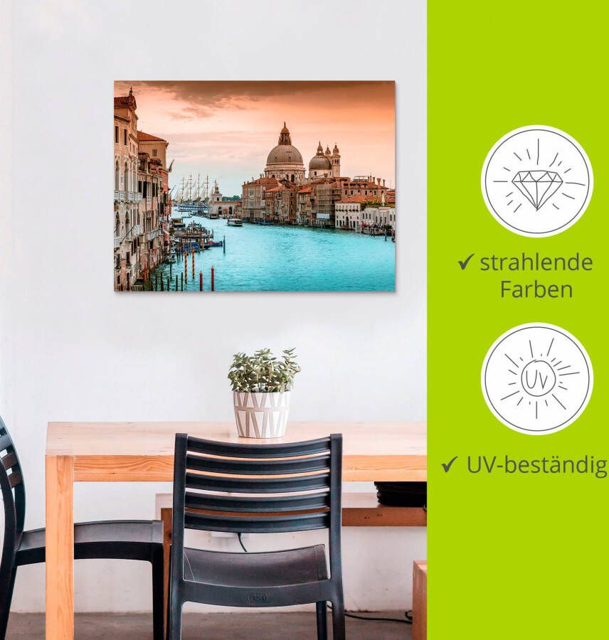 Artland Artprint Venetië Canal Grande I als artprint van aluminium artprint voor buiten artprint op linnen poster muursticker