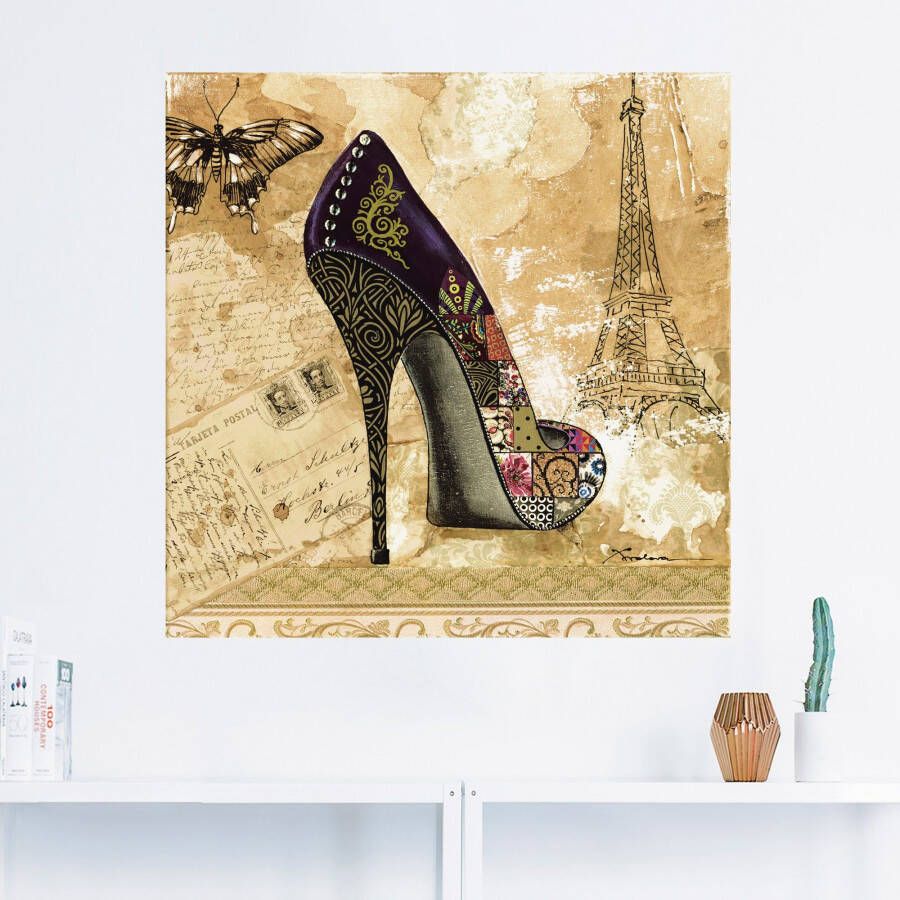 Artland Artprint Veranderende tijden IV stiletto's als artprint van aluminium artprint op linnen muursticker of poster in verschillende maten