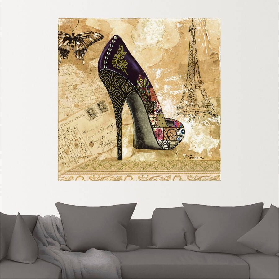 Artland Artprint Veranderende tijden IV stiletto's als artprint van aluminium artprint op linnen muursticker of poster in verschillende maten