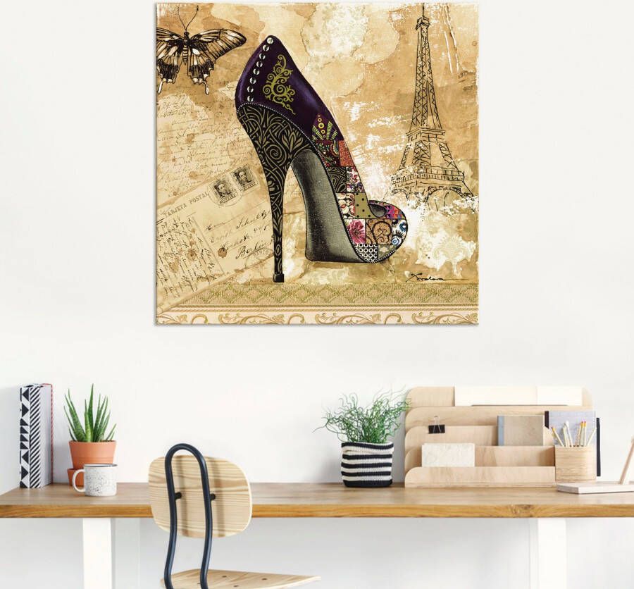 Artland Artprint Veranderende tijden IV stiletto's als artprint van aluminium artprint op linnen muursticker of poster in verschillende maten