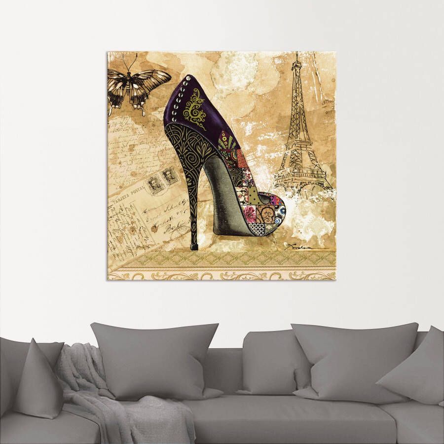 Artland Artprint Veranderende tijden IV stiletto's als artprint van aluminium artprint op linnen muursticker of poster in verschillende maten