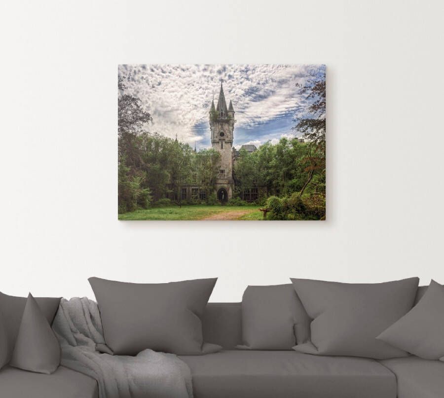 Artland Artprint Verlaten kasteel Chateau Lost Place als artprint op linnen poster in verschillende formaten maten