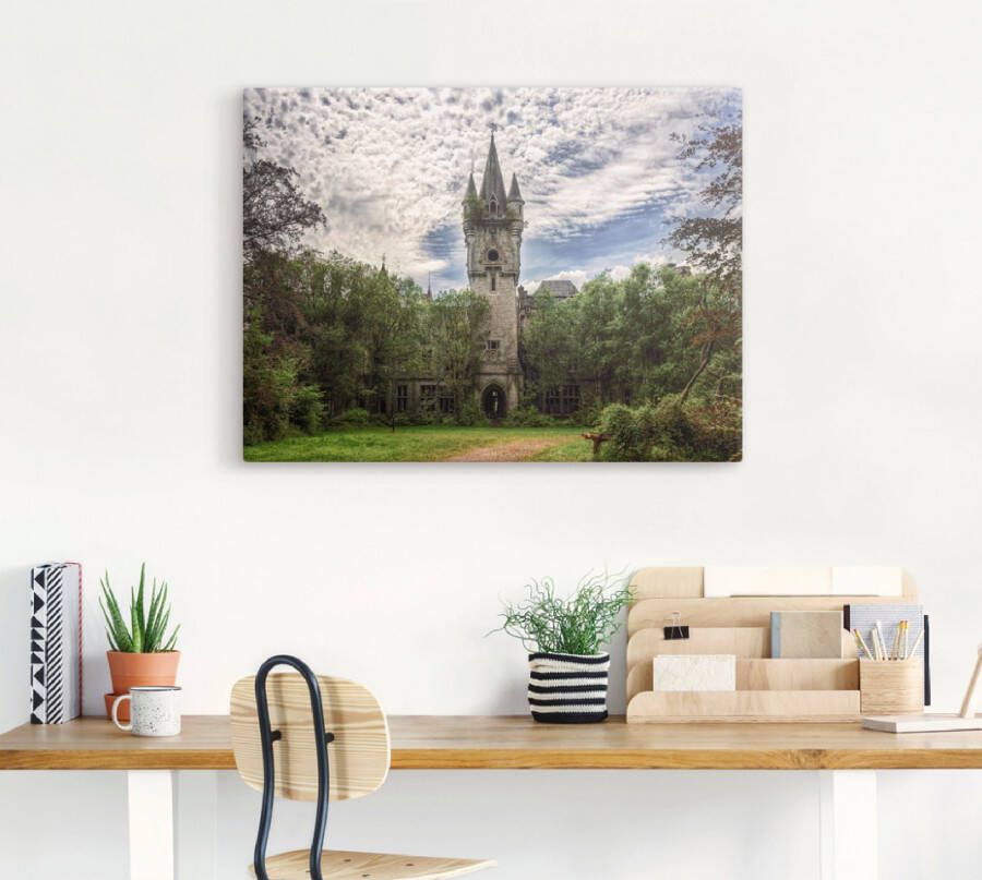 Artland Artprint Verlaten kasteel Chateau Lost Place als artprint op linnen poster in verschillende formaten maten