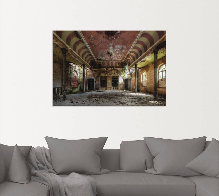 Artland Artprint Verlaten plaats balzaal als artprint van aluminium artprint voor buiten artprint op linnen poster muursticker