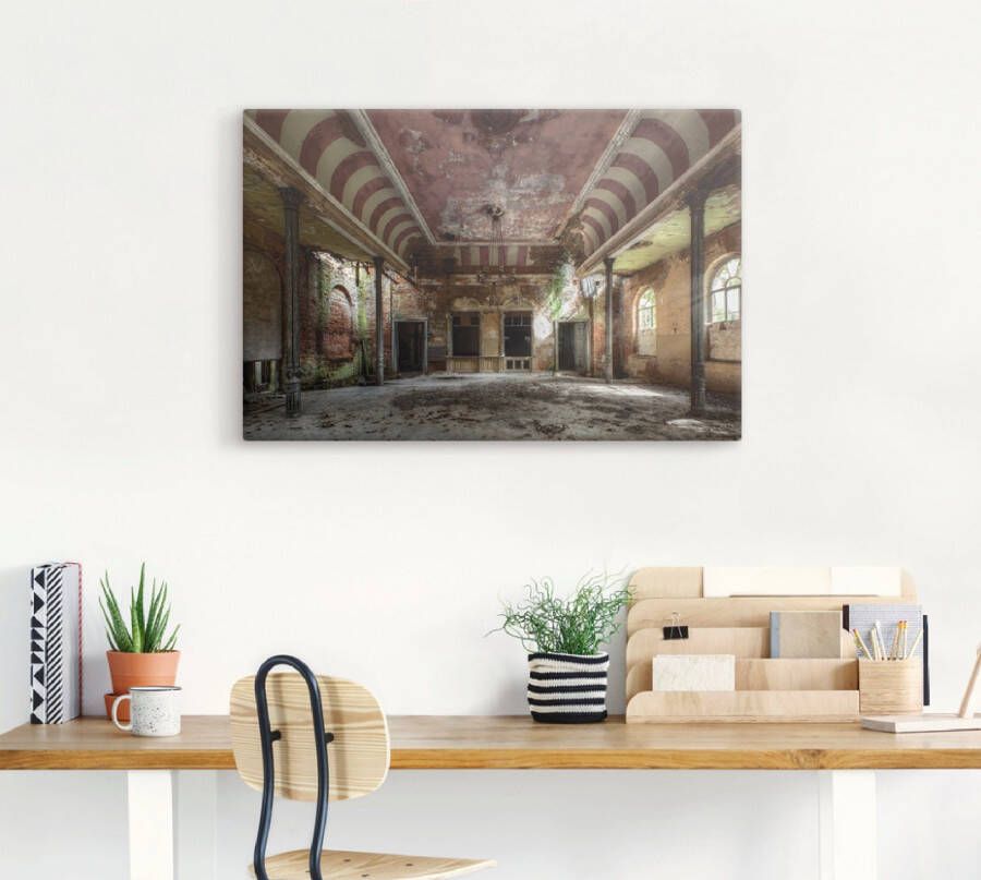 Artland Artprint Verlaten plaats balzaal als artprint van aluminium artprint voor buiten artprint op linnen poster muursticker