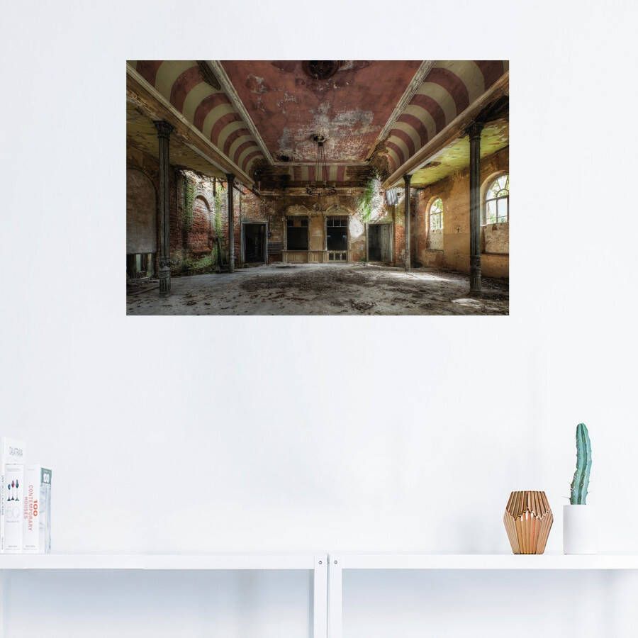 Artland Artprint Verlaten plaats balzaal als artprint van aluminium artprint voor buiten artprint op linnen poster muursticker