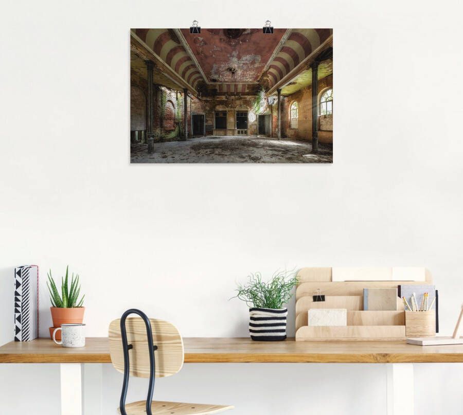 Artland Artprint Verlaten plaats balzaal als artprint van aluminium artprint voor buiten artprint op linnen poster muursticker - Foto 3