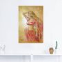Artland Artprint Verleidelijk meisje in rode jurk als artprint op linnen poster in verschillende formaten maten - Thumbnail 2