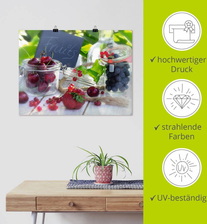 Artland Artprint Verse vruchten zomer als artprint op linnen poster in verschillende formaten maten