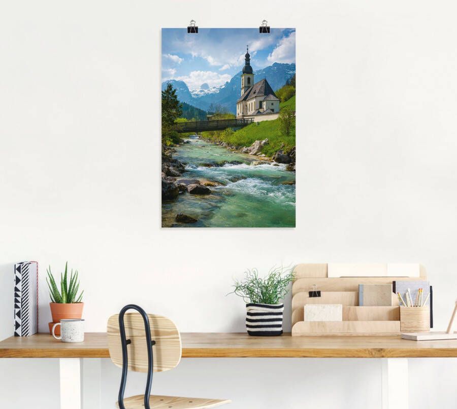 Artland Artprint Voorjaar in Ramsau als artprint van aluminium artprint op linnen muursticker of poster in verschillende maten