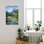 Artland Artprint Voorjaar in Ramsau als artprint van aluminium artprint op linnen muursticker of poster in verschillende maten - Thumbnail 4