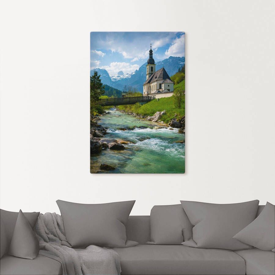 Artland Artprint Voorjaar in Ramsau als artprint van aluminium artprint op linnen muursticker of poster in verschillende maten