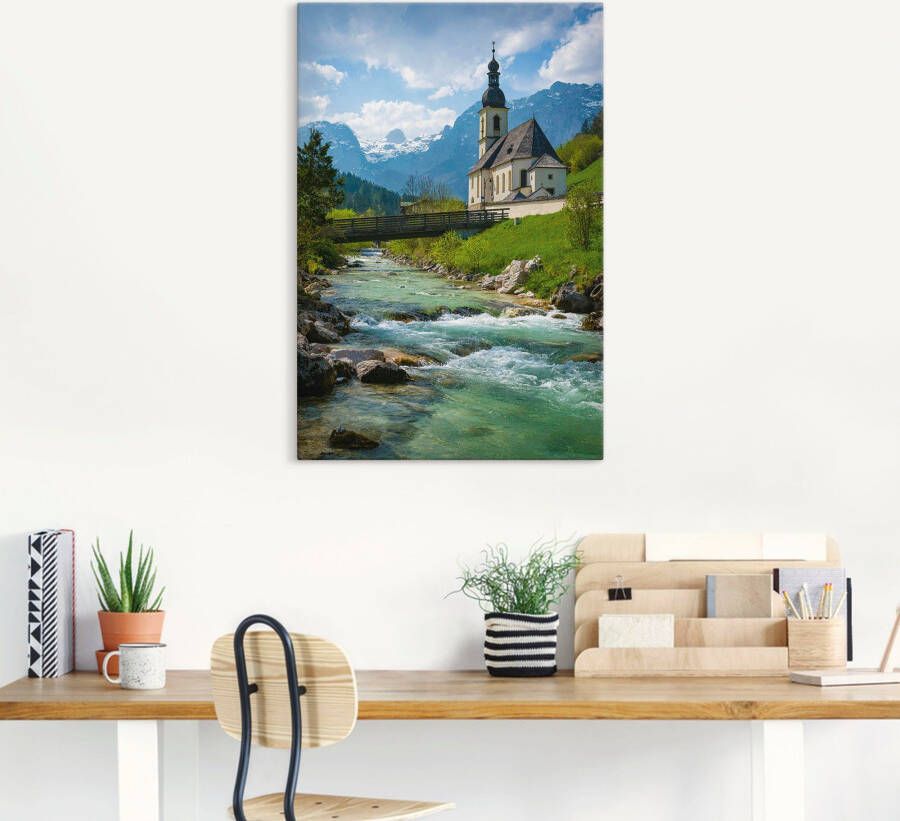 Artland Artprint Voorjaar in Ramsau als artprint van aluminium artprint op linnen muursticker of poster in verschillende maten