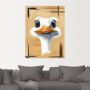 Artland Artprint Vrolijke struisvogel als poster muursticker in verschillende maten - Thumbnail 3