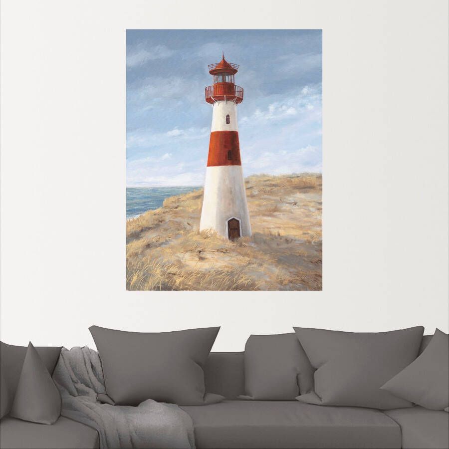 Artland Artprint Vuurtoren I als artprint van aluminium artprint op linnen muursticker verschillende maten