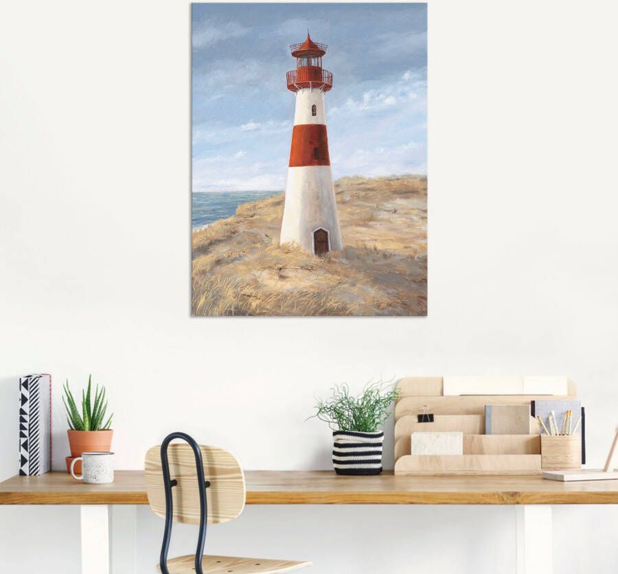 Artland Artprint Vuurtoren I als artprint van aluminium artprint op linnen muursticker verschillende maten