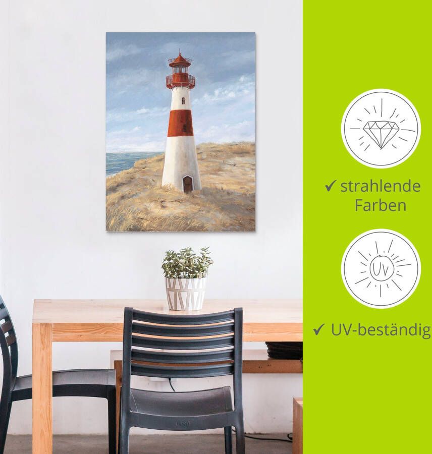 Artland Artprint Vuurtoren I als artprint van aluminium artprint op linnen muursticker verschillende maten