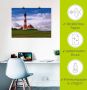 Artland Artprint Vuurtoren Westerheversand als artprint op linnen poster in verschillende formaten maten - Thumbnail 5