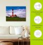 Artland Artprint Vuurtoren Westerheversand als artprint op linnen poster in verschillende formaten maten - Thumbnail 4