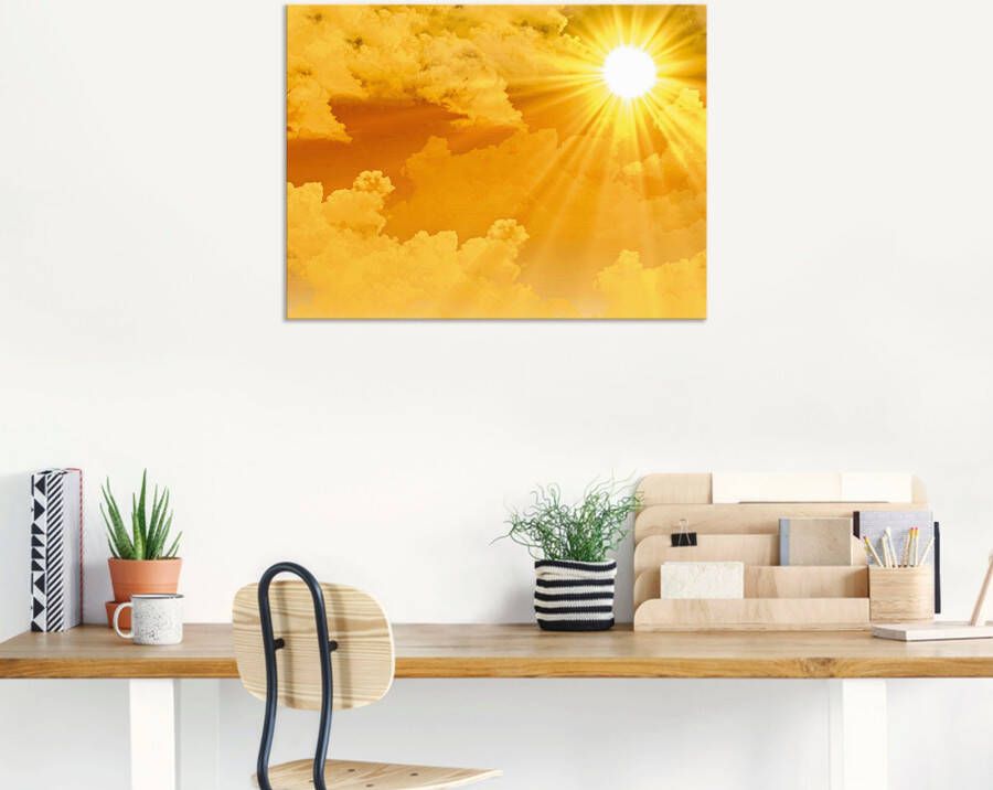 Artland Artprint Warme zonnestralen als artprint op linnen poster muursticker in verschillende maten