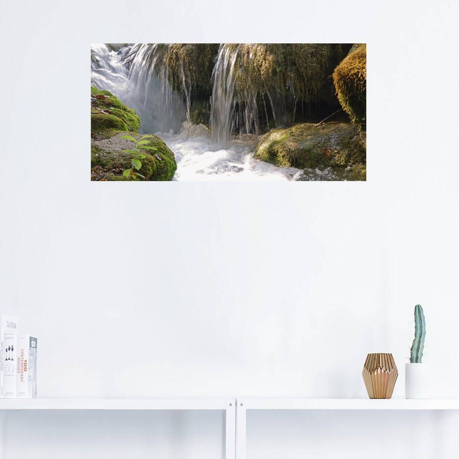 Artland Artprint Waterval als artprint op linnen poster muursticker in verschillende maten