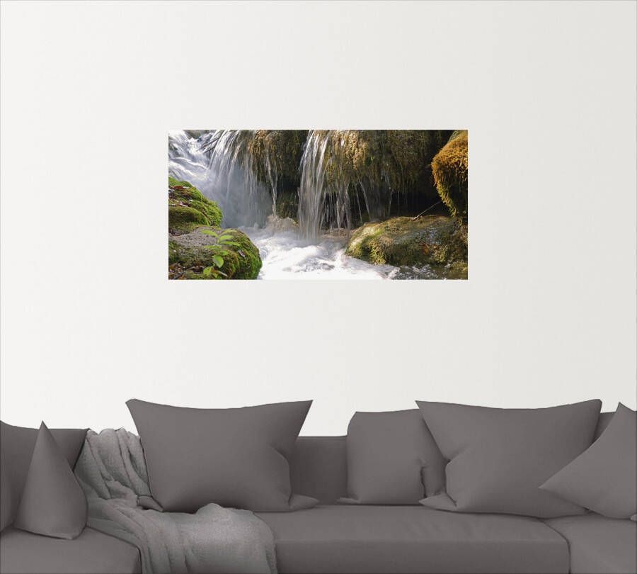 Artland Artprint Waterval als artprint op linnen poster muursticker in verschillende maten