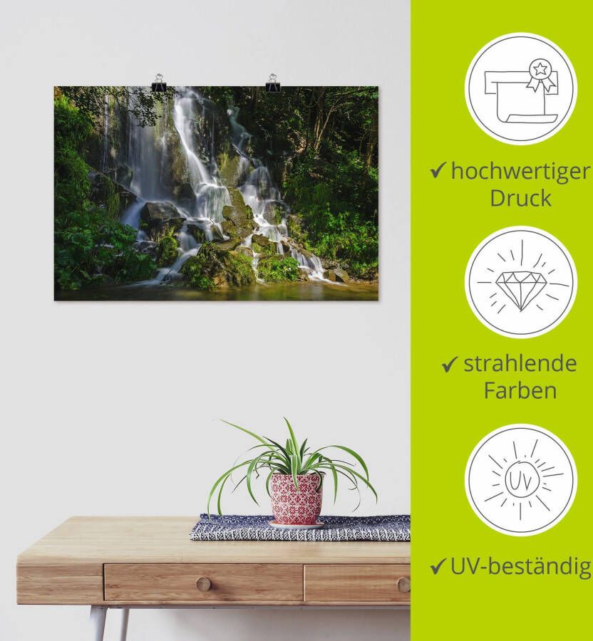 Artland Artprint Waterval in de Harz als poster in verschillende formaten maten