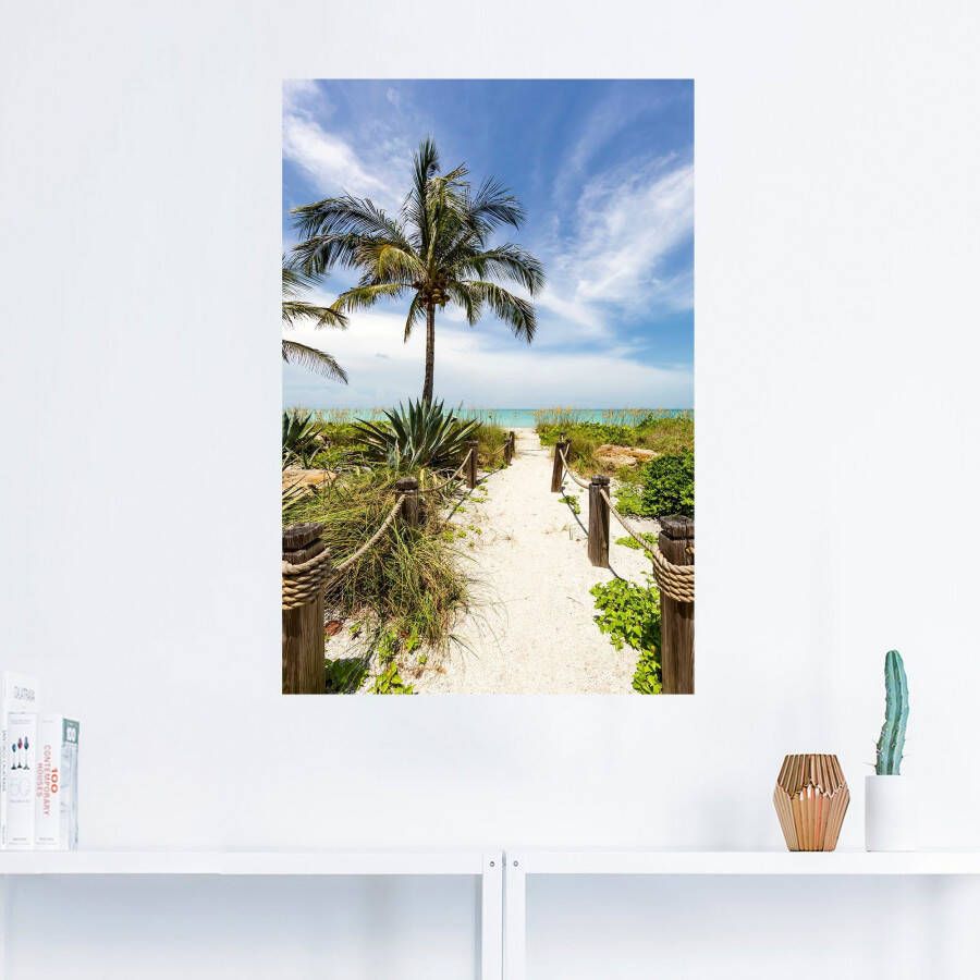 Artland Artprint Weg naar het strand II als artprint van aluminium artprint voor buiten poster muursticker in diverse maten formaten