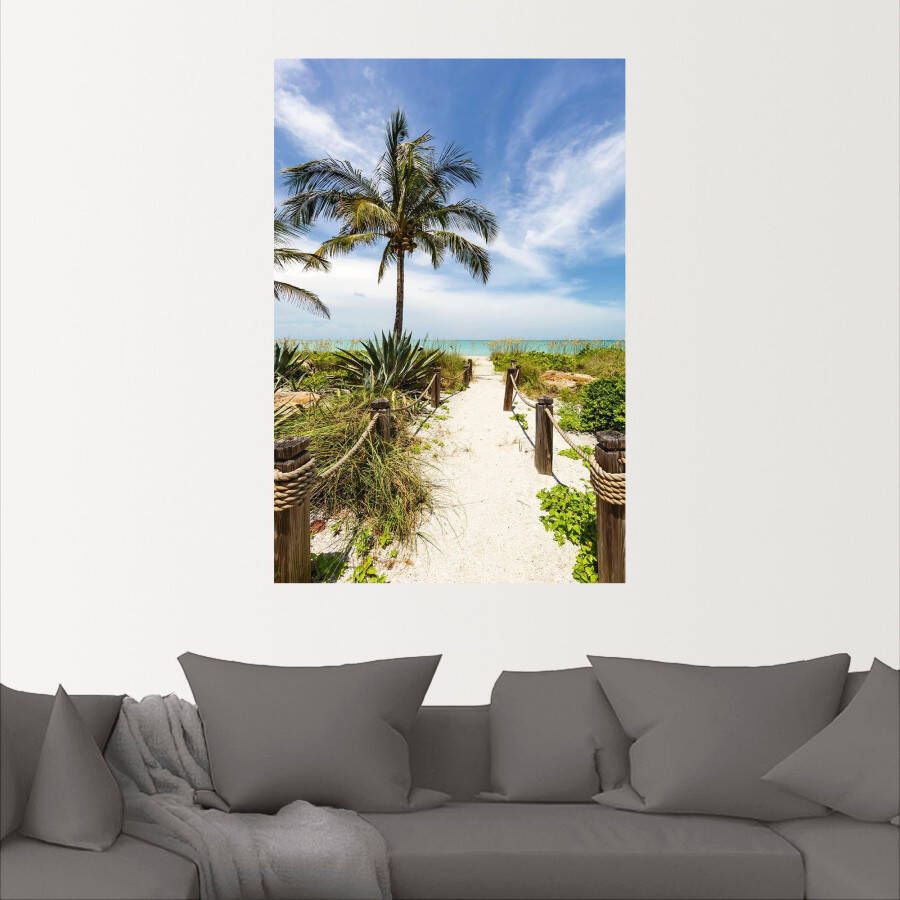 Artland Artprint Weg naar het strand II als artprint van aluminium artprint voor buiten poster muursticker in diverse maten formaten