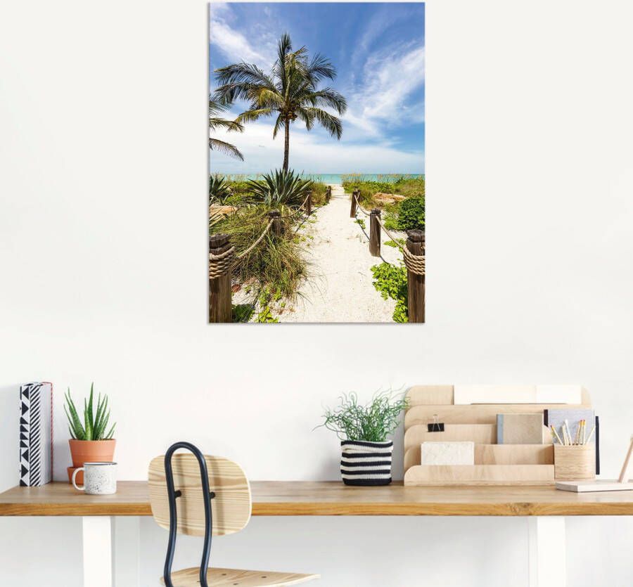 Artland Artprint Weg naar het strand II als artprint van aluminium artprint voor buiten poster muursticker in diverse maten formaten