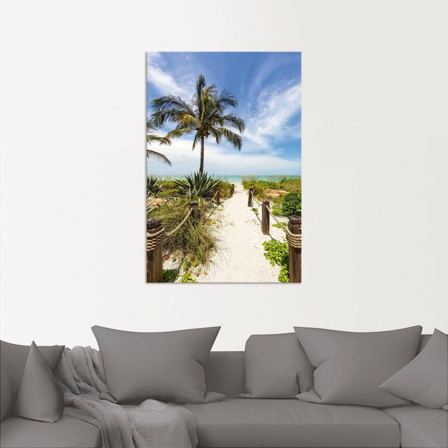 Artland Artprint Weg naar het strand II als artprint van aluminium artprint voor buiten poster muursticker in diverse maten formaten