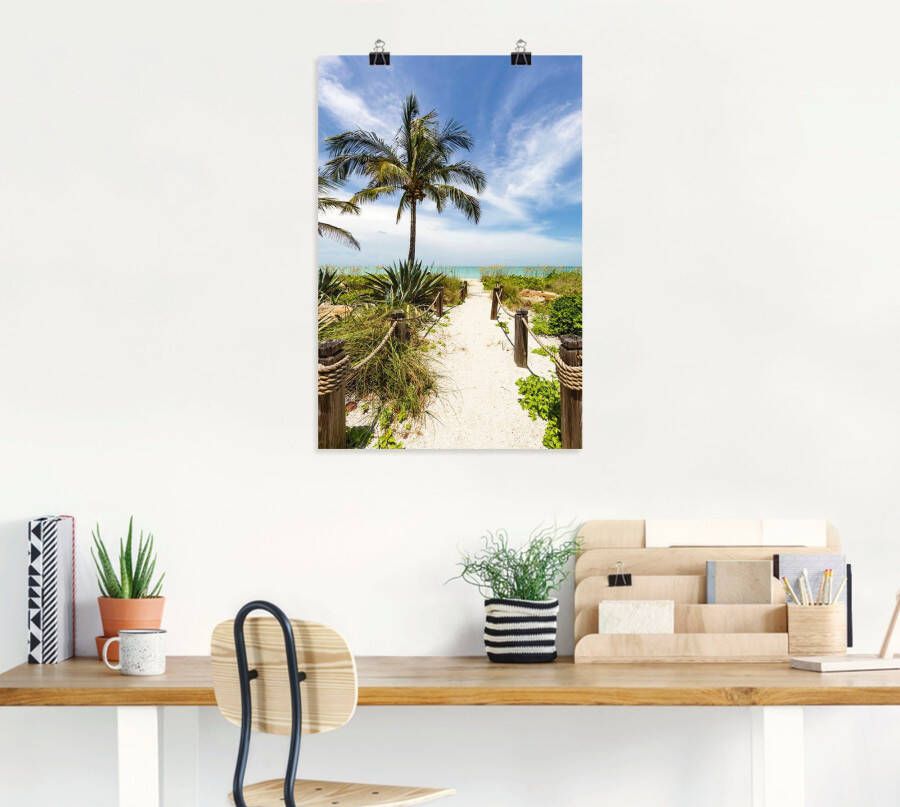 Artland Artprint Weg naar het strand II als artprint van aluminium artprint voor buiten poster muursticker in diverse maten formaten