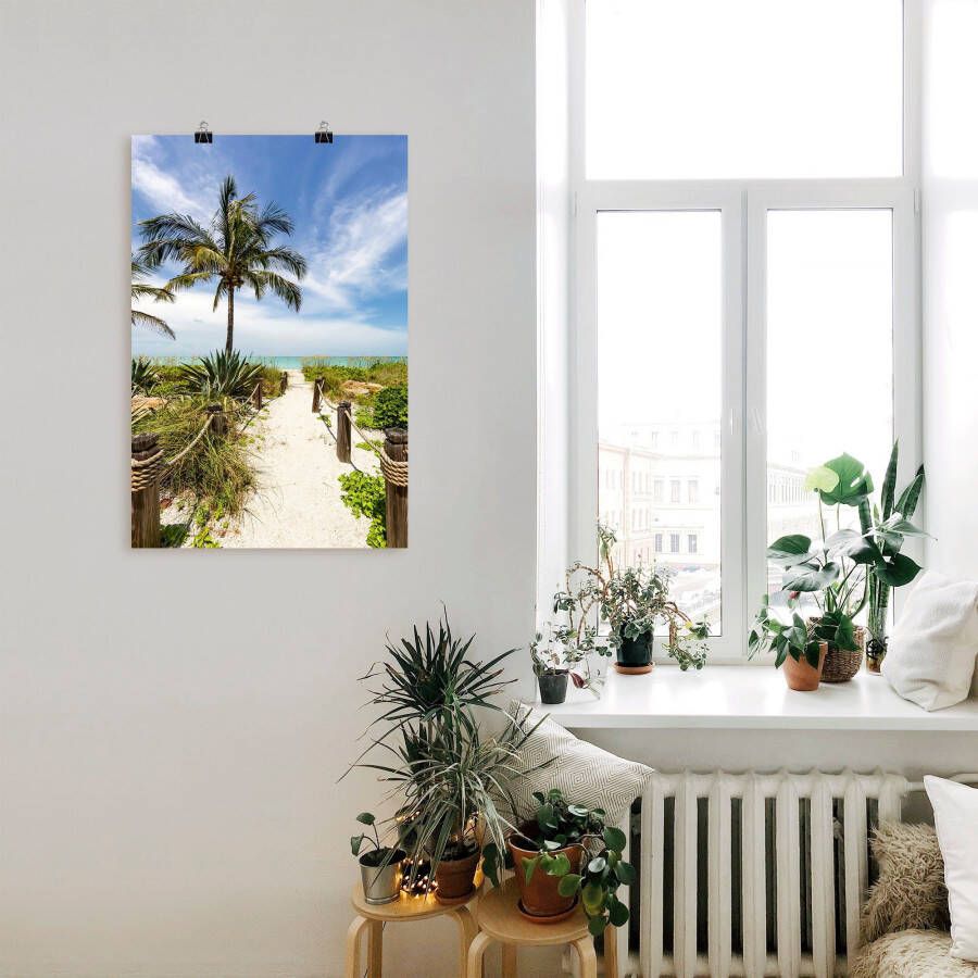 Artland Artprint Weg naar het strand II als artprint van aluminium artprint voor buiten poster muursticker in diverse maten formaten